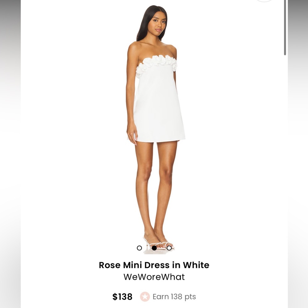 WeWoreWhat Rose Mini Dress in white
